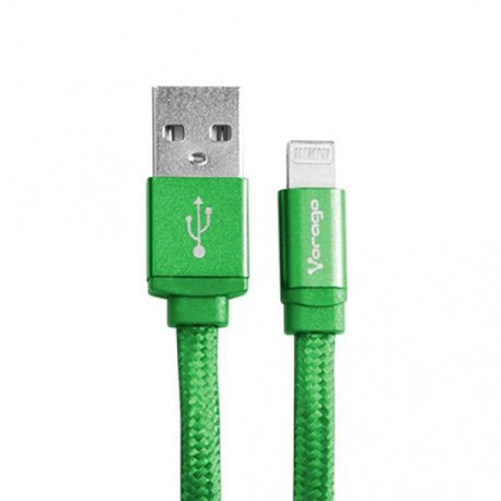 CABLE USB A MICRO USB MACHO A MACHO VORAGO COLOR VERDE DE 1 M CAB-107 - Envío Gratuito