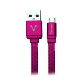 CABLE ADAPTADOR MICRO USB A MACHO A B MACHO VORAGO COLOR ROSA DE 1 M AC-365810-43 - Envío Gratuito