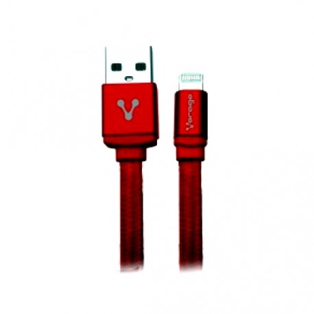 CABLE USB A 8 PINES MACHO A MACHO VORAGO COLOR ROJO DE 1 METRO CAB-119 - Envío Gratuito