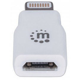 CABLE ADAPTADOR MICRO USB 2 MACHOS 1 HEMBRA MANHATTAN COLOR BLANCO DE . 390620 - Envío Gratuito