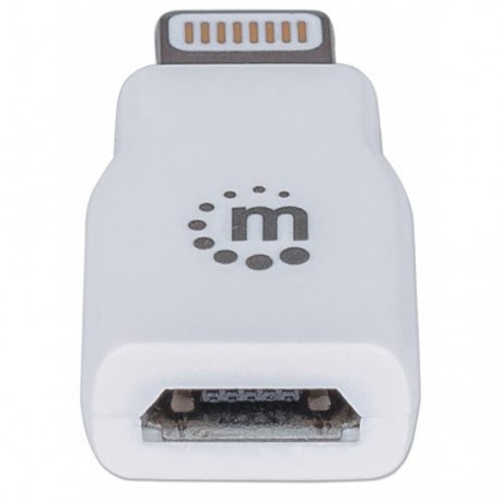 CABLE ADAPTADOR MICRO USB 2 MACHOS 1 HEMBRA MANHATTAN COLOR BLANCO DE . 390620 - Envío Gratuito