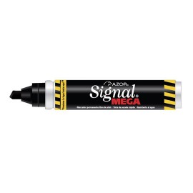 MARCADOR PERMANENTE AZOR SIGNAL MEGA COLOR NEGRO 1 PIEZA - Envío Gratuito