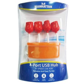HUB MANHATTAN CON 4 PUERTOS USB 2.0 EN FORMA DE FLORES 161510 - Envío Gratuito