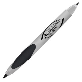 MARCADOR PERMANENTE AZOR SIGNAL DUO 3300NE COLOR NEGRO 1 PIEZA - Envío Gratuito