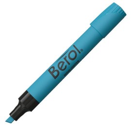 MARCATEXTOS RESALTADOR BEROL 2134 COLOR AZUL 1 PIEZA - Envío Gratuito