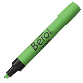 MARCATEXTOS RESALTADOR BEROL 2145 COLOR VERDE 1 PIEZA - Envío Gratuito
