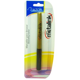 MARCADOR PERMANENTE AZOR COLOR DORADO 1 PIEZA - Envío Gratuito