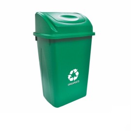 Bote de basura grande de 65 litros verde - Envío Gratuito