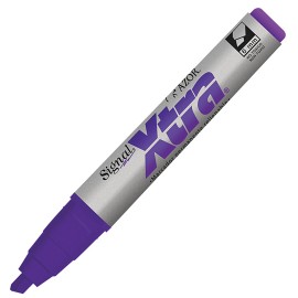 MARCADOR PERMANENTE AZOR SIGNAL XTRA 40008 COLOR VIOLETA 1 PIEZA - Envío Gratuito