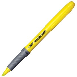 MARCATEXTOS RESALTADOR BIC BRITE LINER GRIP COLOR AMARILLO 1 PIEZA - Envío Gratuito